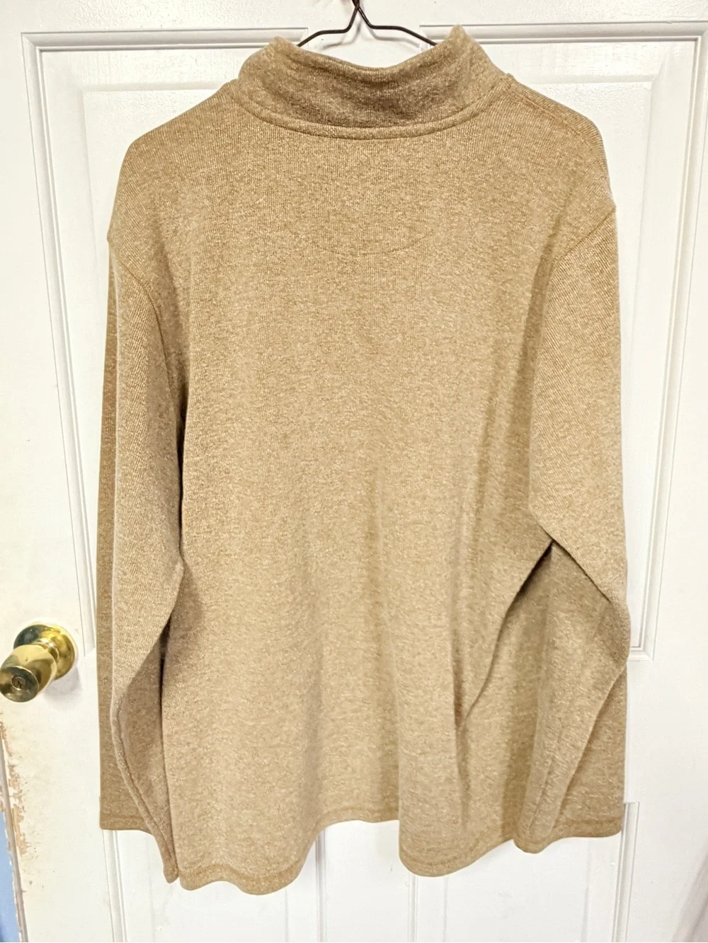 GAP Men's Zip-Neck Sweater in Tan
